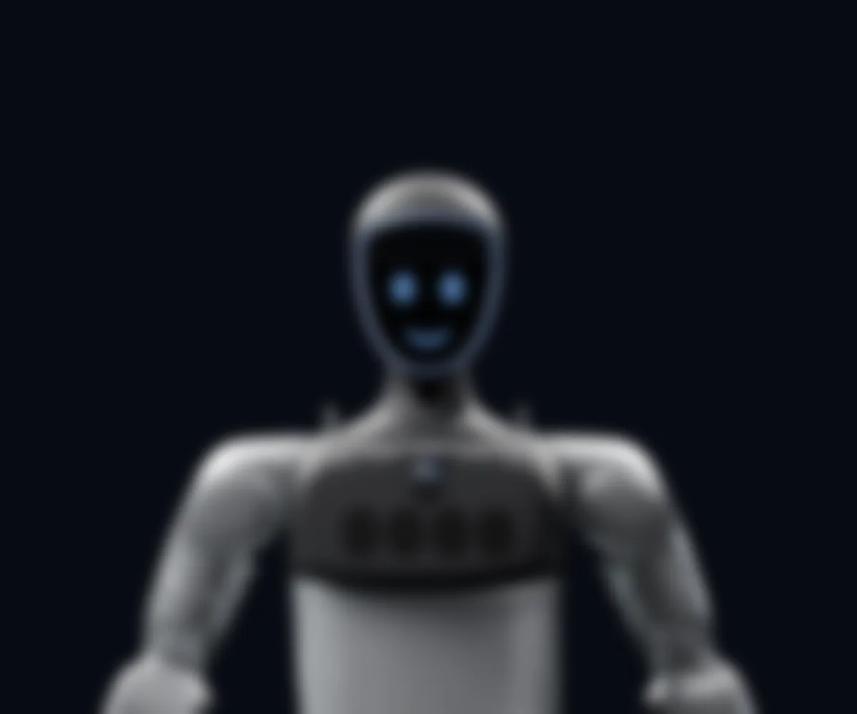 Teaser: a blurred robot with the Face display