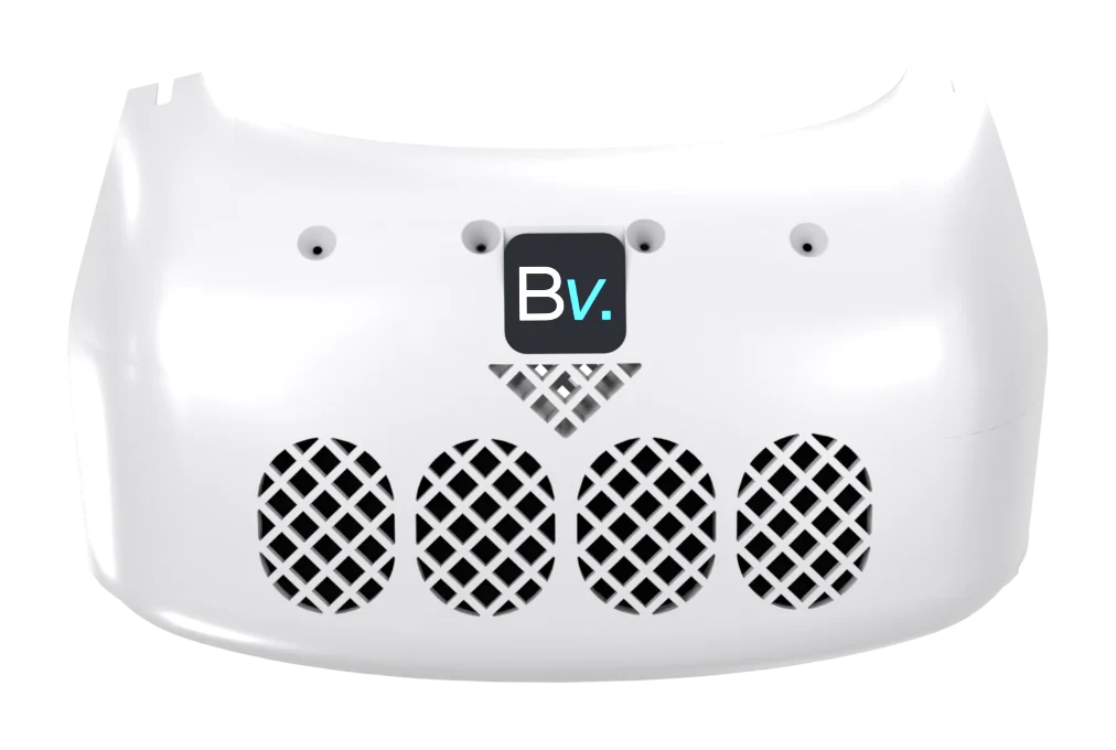 The chest part of the Botversity Voice module, with speaker and microphone